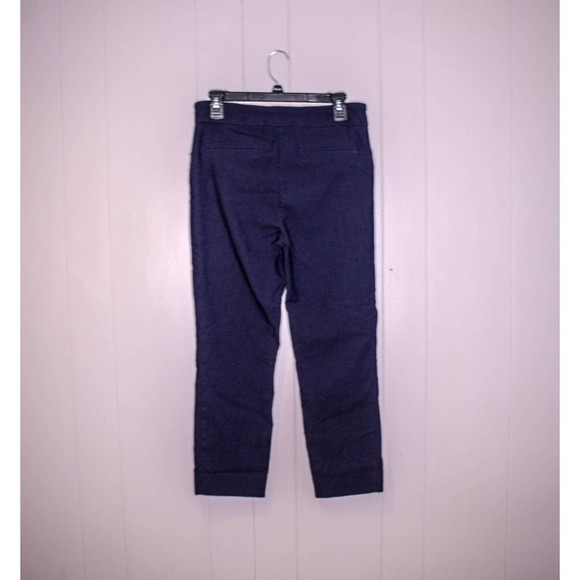 Hilary Radley Crop Stretch Pants Pull On Dark Blue Size M - Picture 2 of 3